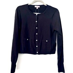 J. Crew Black Cardigan Sweater